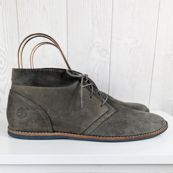 Timberland Rivenia Suede Shoes Men's Size 10.5 Gray Genuine Leather and … - Picture 5 of 15